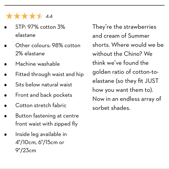 Boden blue and white ticking stripe chino shorts - Picture 8 of 8